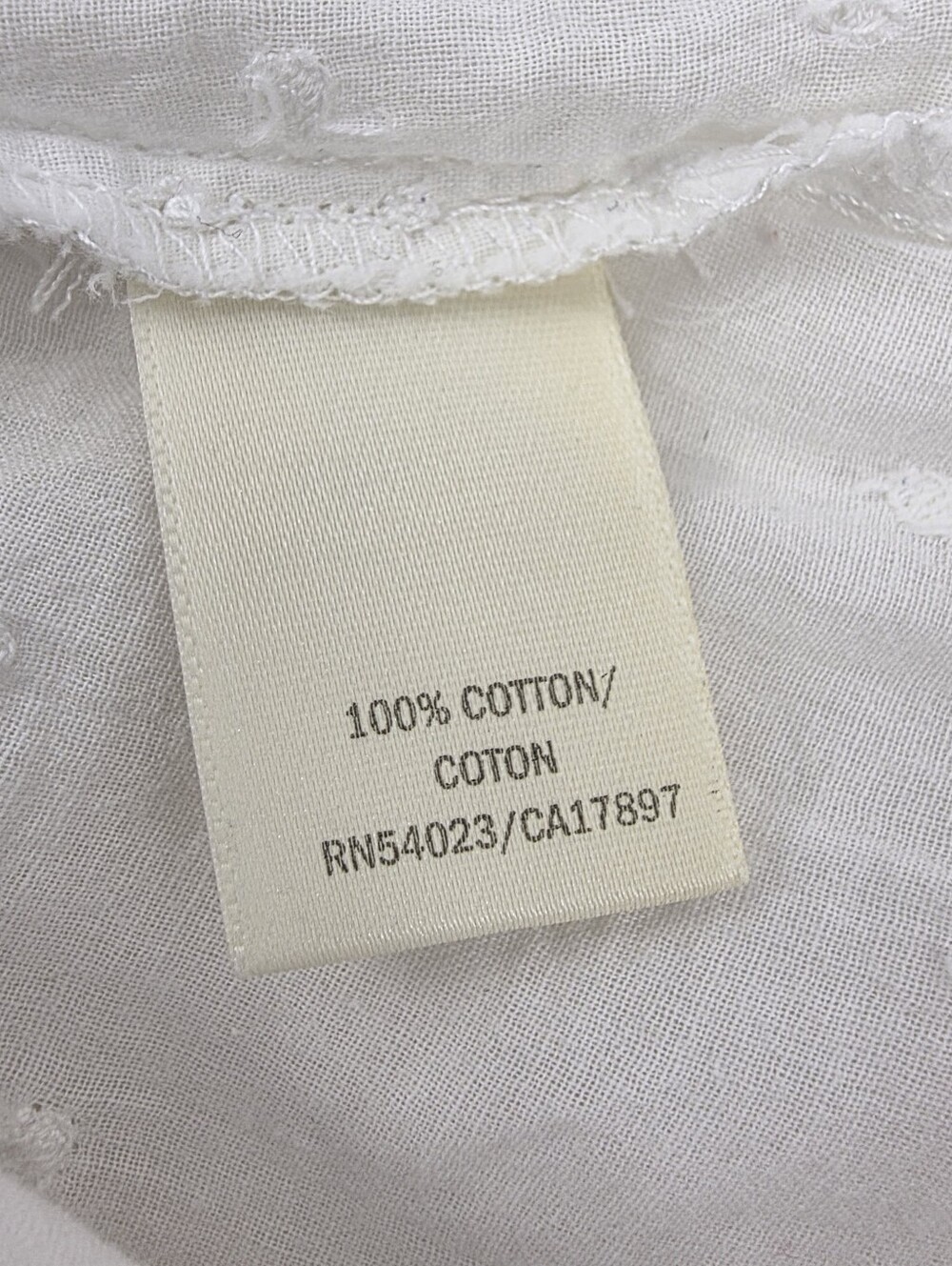 Vintage Old Navy Cottagecore Swiss Dot Lace Pintuck Prairie Blouse Size Medium - Picture 15 of 15